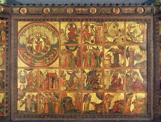 Retable avec 48 Scènes de l